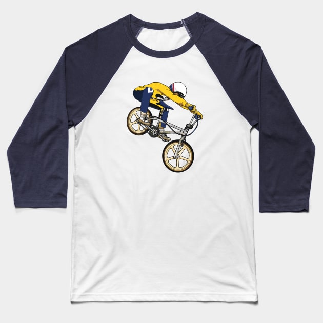 GT DYNO BMX Rider Baseball T-Shirt by Hucker Apparel